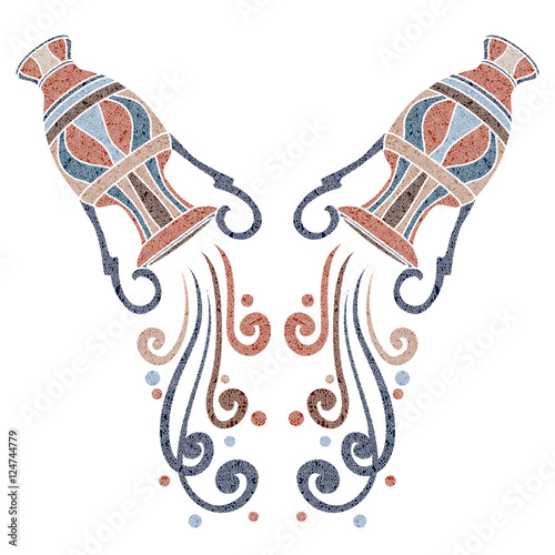 Bright amphora, zodiac Aquarius sign