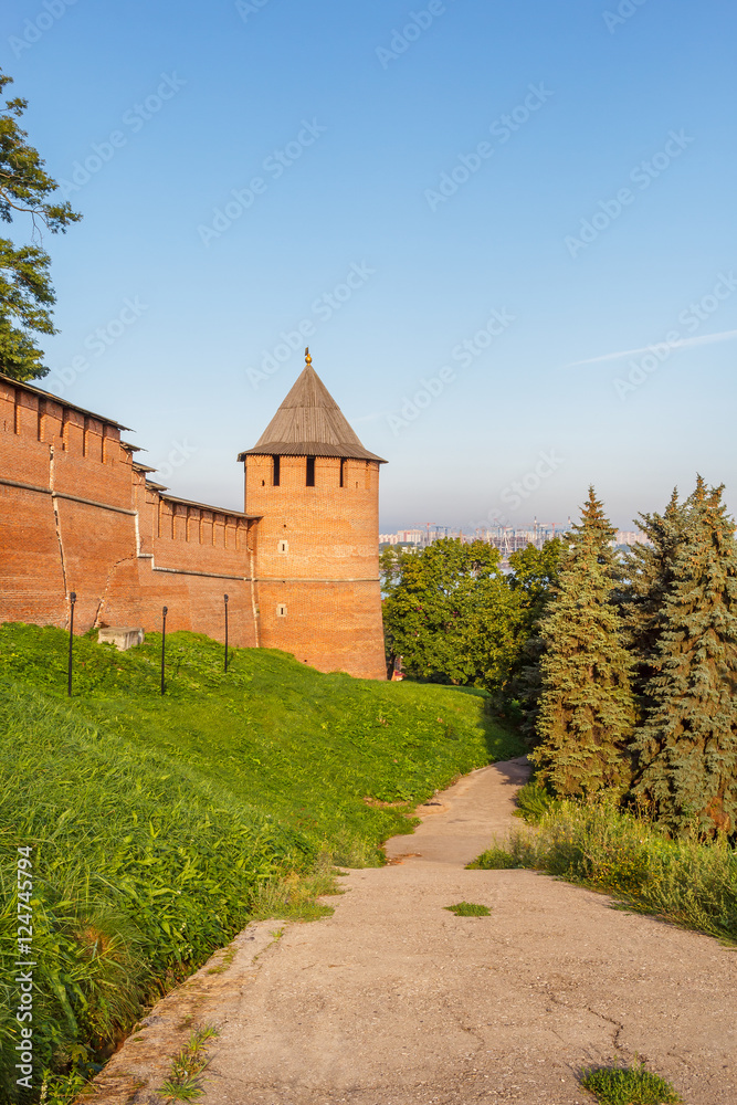Нижегородский кремль. Дорога к Борисоглебской башне