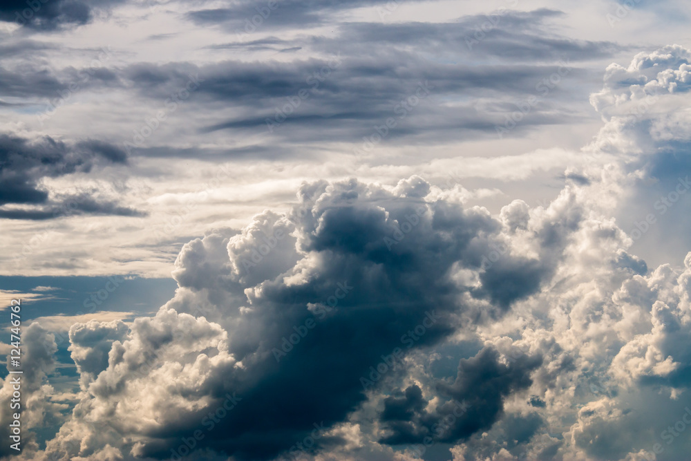 colorful dramatic sky with cloud at sunset colorful dramatic sky with cloud at sunset