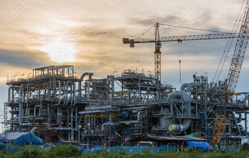 construction sit of oil refinery © sorapop