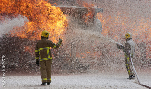 Tableau sur toile Aircraft Fire,