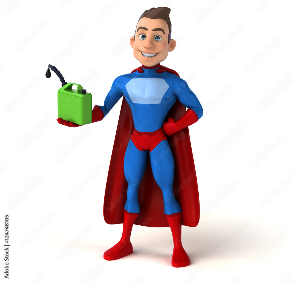 Fun superhero - 3D Illustration Fun superhero - 3D Illustration