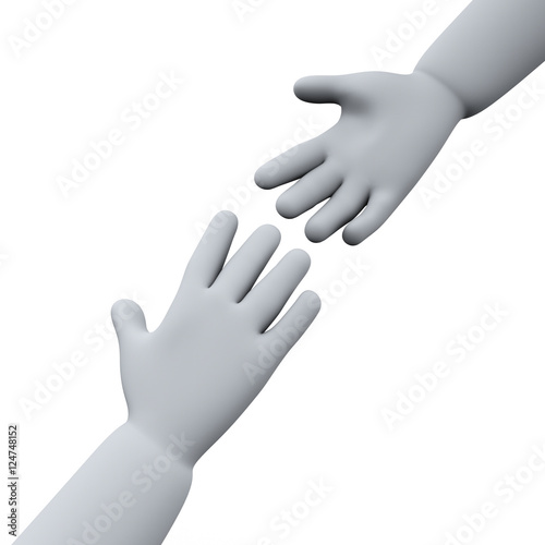 3d helping hands © ribah