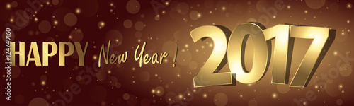 happy new year 2017 greetings background
