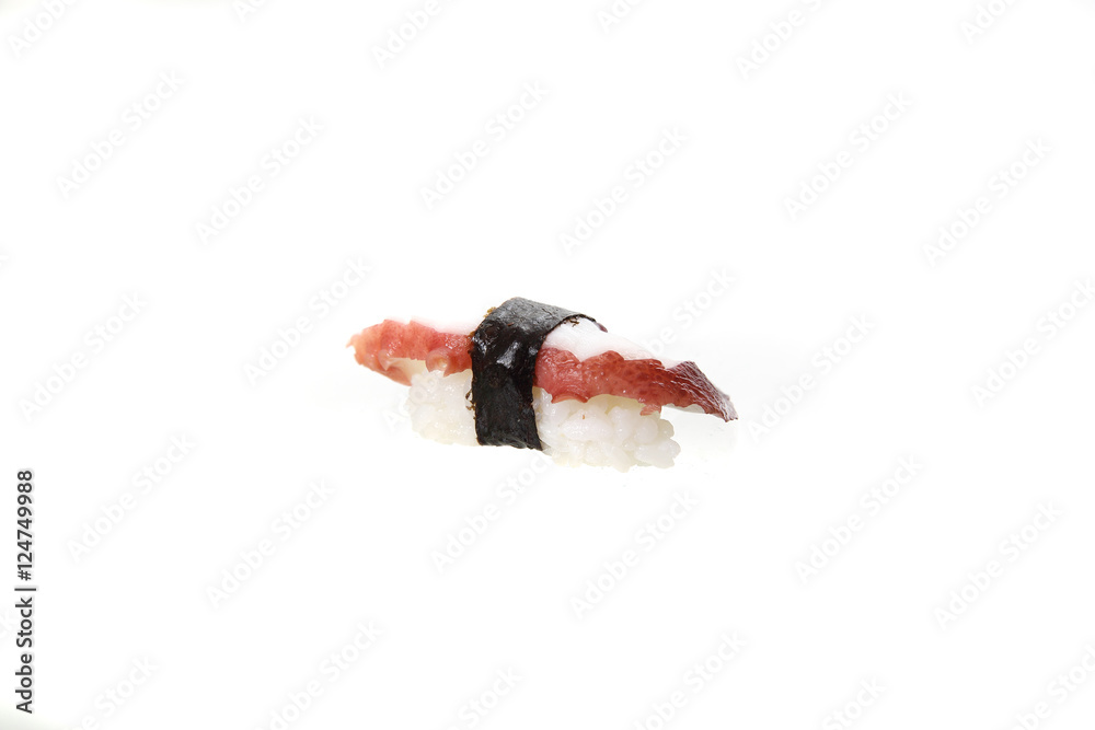 Octopus sushi isolated in white background Octopus sushi isolated in white background