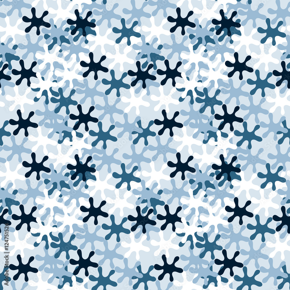 Seamless winter pattern with frozen curls. Seamless winter pattern with frozen curls.