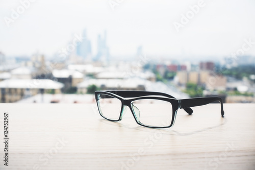 Eyeglasses closeup