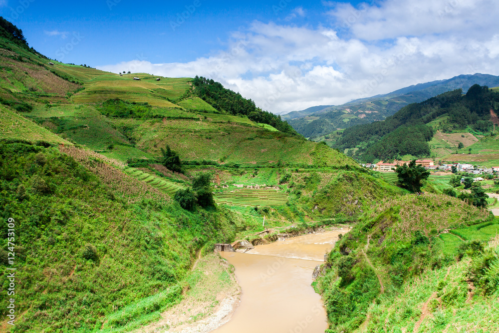 Fototapeta premium Rice fields at Northwest Vietnam