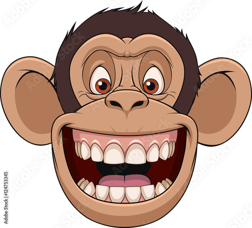 Happy monkey head