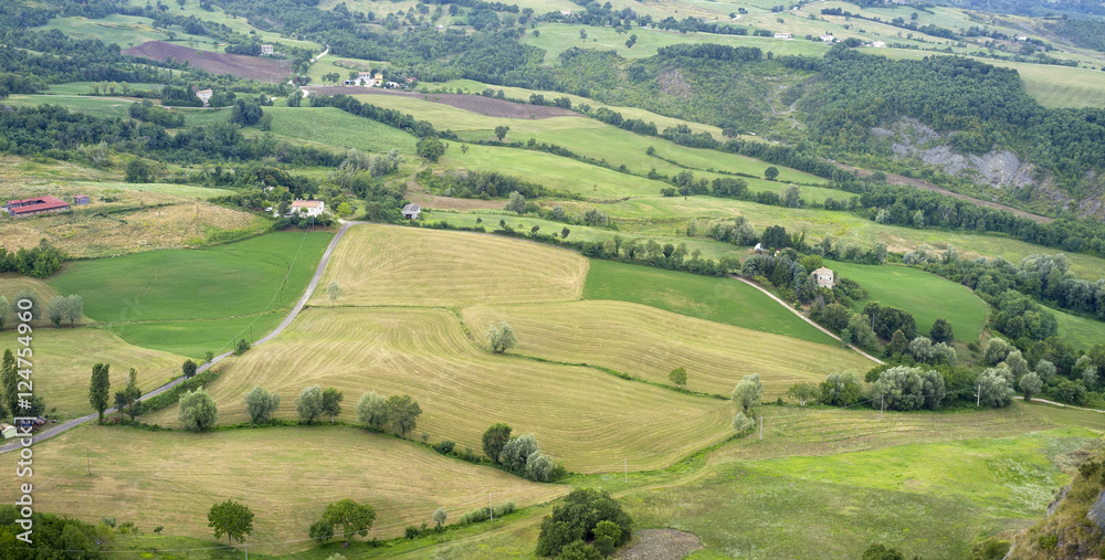 Hills around San Leo (Emilia Romagna). Color image