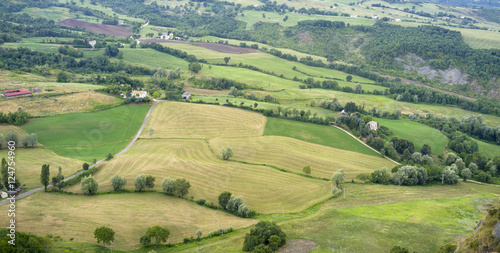 Hills around San Leo  Emilia Romagna . Color image