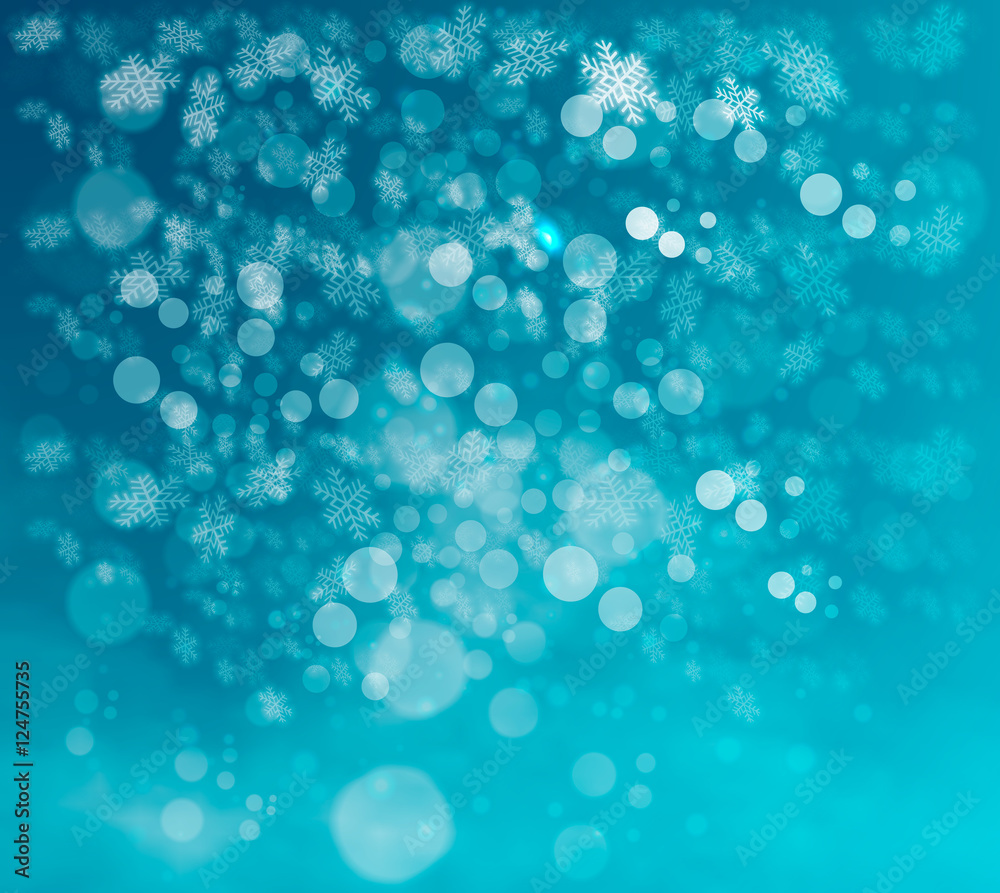 Winter background with snowflakes Winter background with snowflakes