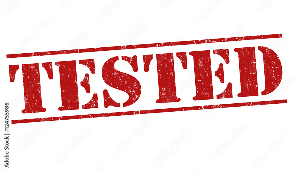 Tested sign or stamp Adobe Stock