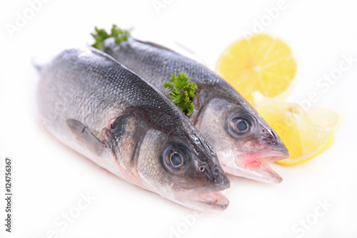 raw fish and lemon