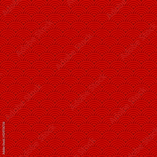 Red Chinese background pattern for new years celebrations vector seamless