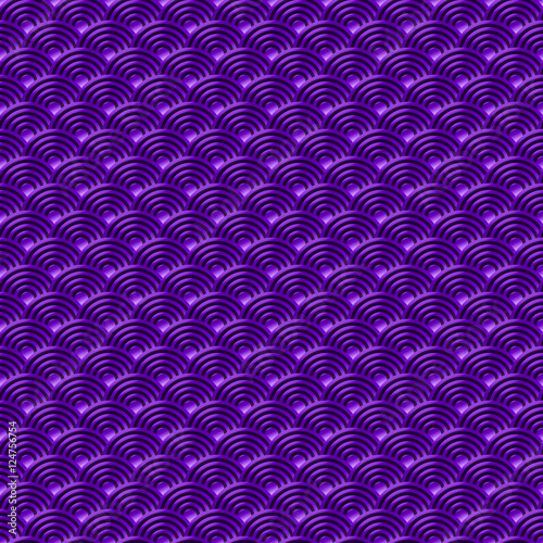 Chinese violet seamless pattern dragon fish scales simple seamless pattern Nature background with japanese wave circle pattern vector
