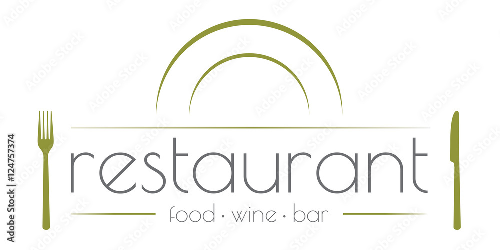Fototapeta premium Restaurant logo