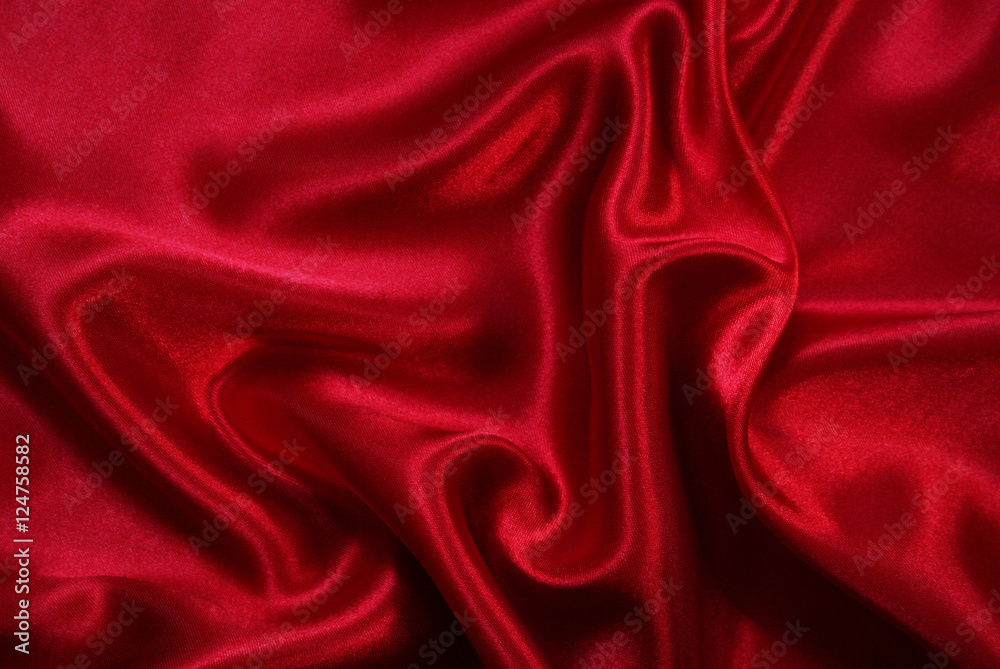 Obraz premium Smooth elegant red silk as background