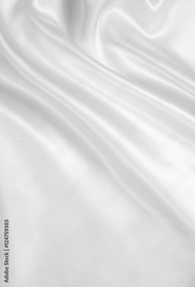 Obraz premium Smooth elegant white silk as wedding background