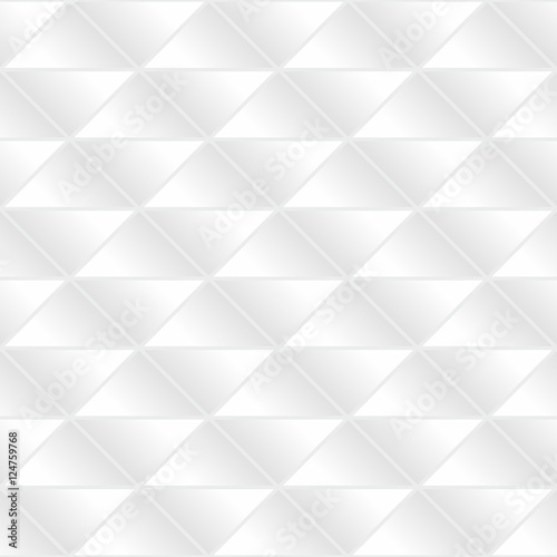 Fototapeta Naklejka Na Ścianę i Meble -  White geometric seamless background