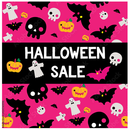 Halloween sale. Vector illustration