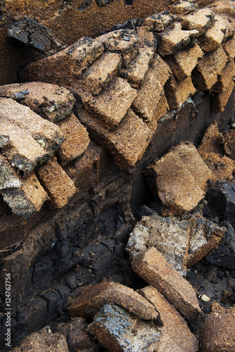 Natural peat excavation