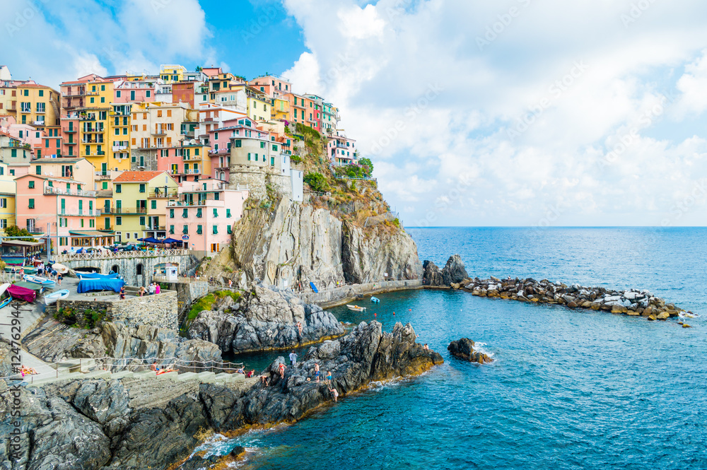 Fototapeta premium Manarola landscape, Cinque Terre, Italy
