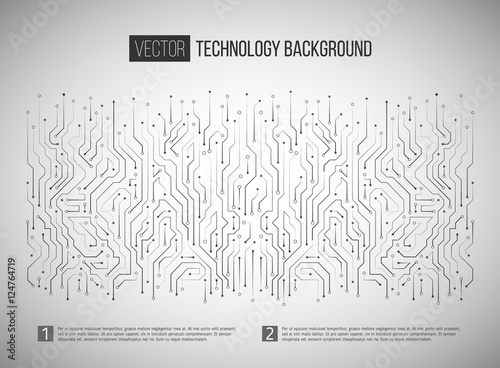 Technological vector background with a circuit board texture. Digital technologies abstract background