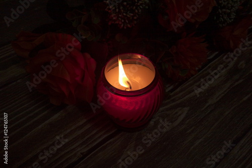 Konstfotografi Memorial candle flame