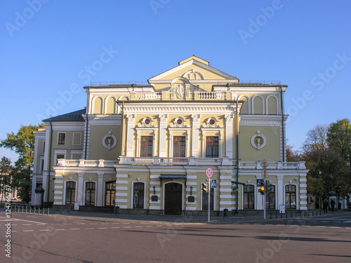 Minsk, Belarus - October 19, 2016: Building of the National Academic Yanka Kupala Theatre - the oldest in Belarus