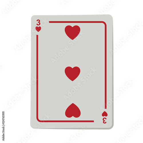 casino heart cards poker icon over white background. gambling games design. vector illustration