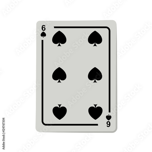casino spade cards poker icon over white background.  gambling games design. vector illustration