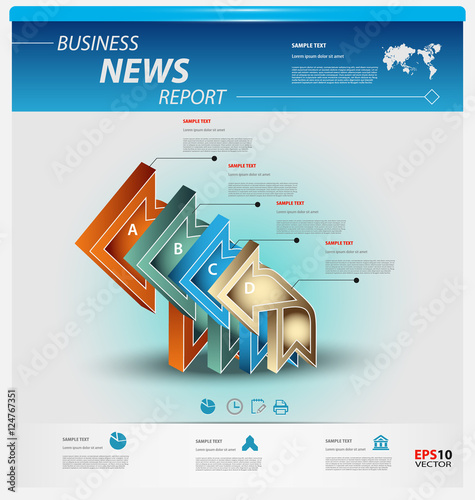 Business infographic template