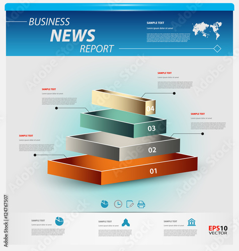 Business infographic template