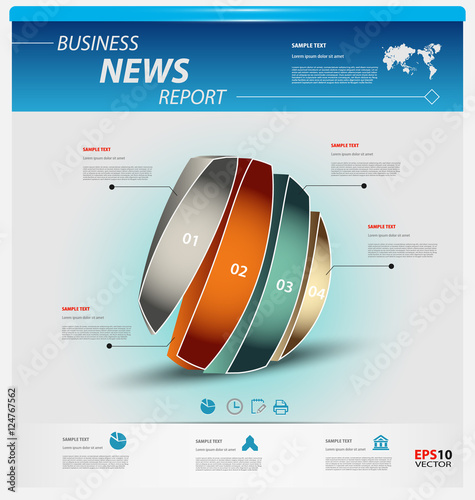 Business infographic template