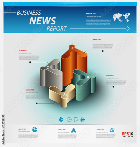 Business infographic template
