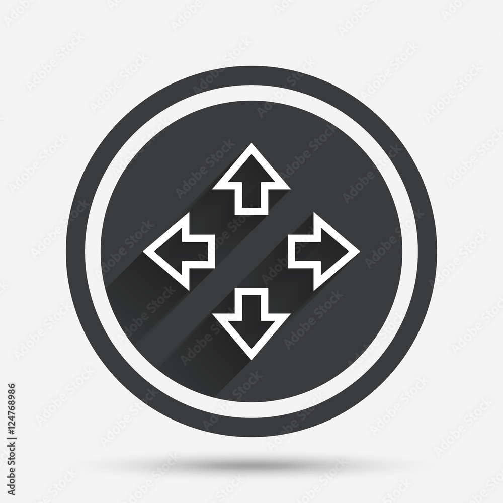 Fullscreen sign icon. Arrows symbol. Fullscreen sign icon. Arrows symbol.