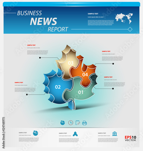 Business infographic template