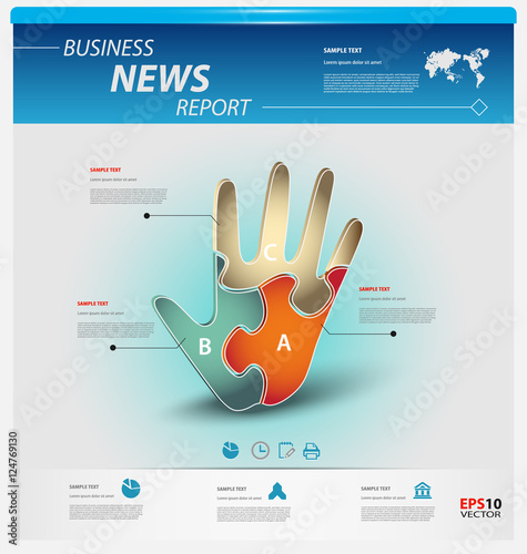 Business infographic template