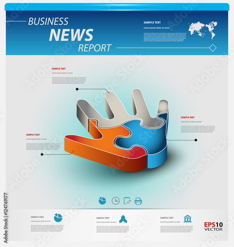 Business infographic template
