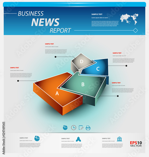Business infographic template
