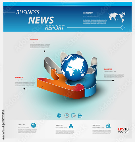 Business infographic template