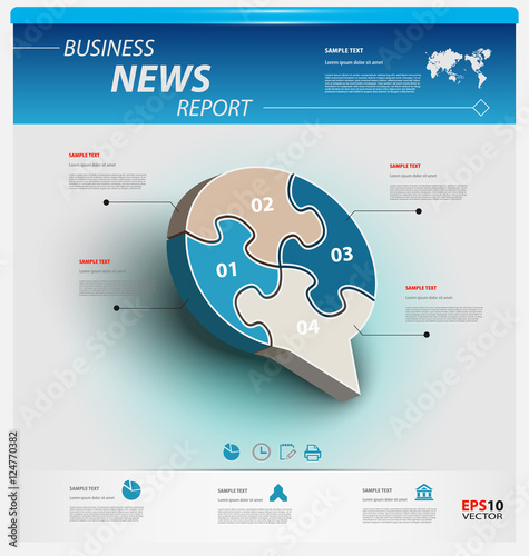 Business infographic template
