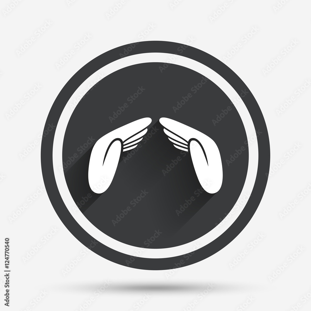 Hands protect cover sign icon. Insurance symbol. Hands protect cover sign icon. Insurance symbol.
