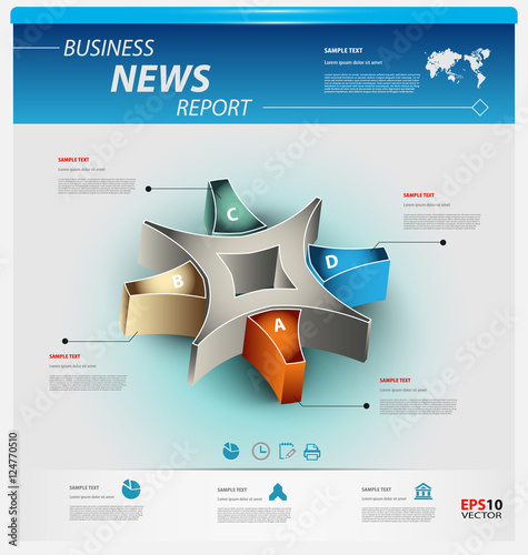 Business infographic template