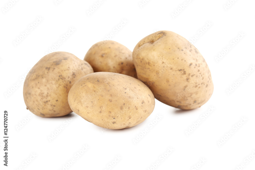 Potatoes isolated on a white background Potatoes isolated on a white background
