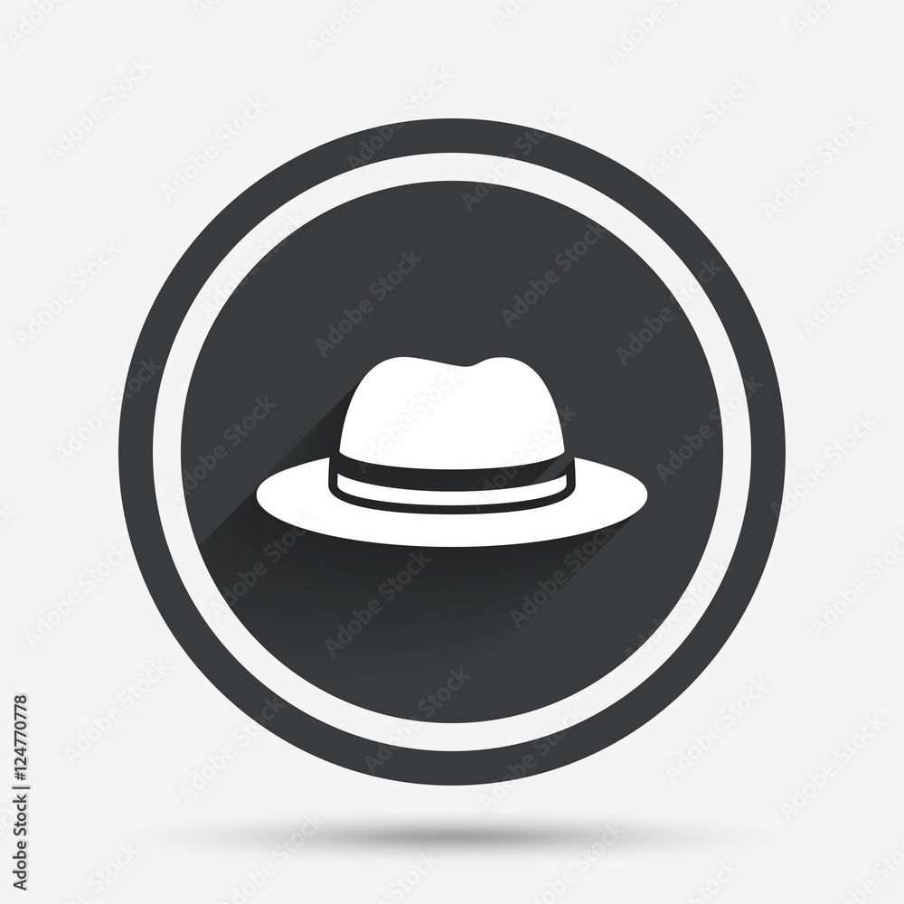 Top hat sign icon. Classic headdress symbol. Top hat sign icon. Classic headdress symbol.
