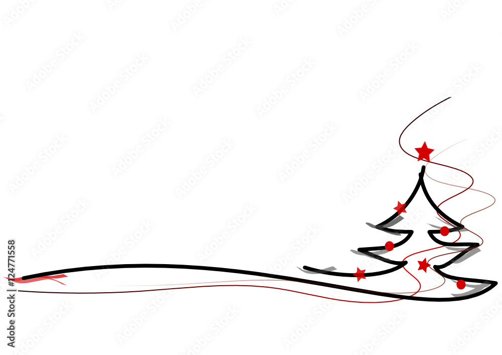 Christbaum Stock Vector | Adobe Stock