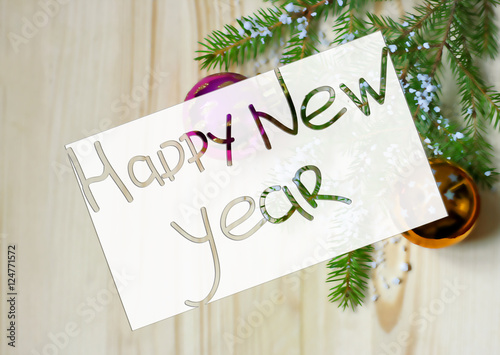 Greeting card for the New Year.