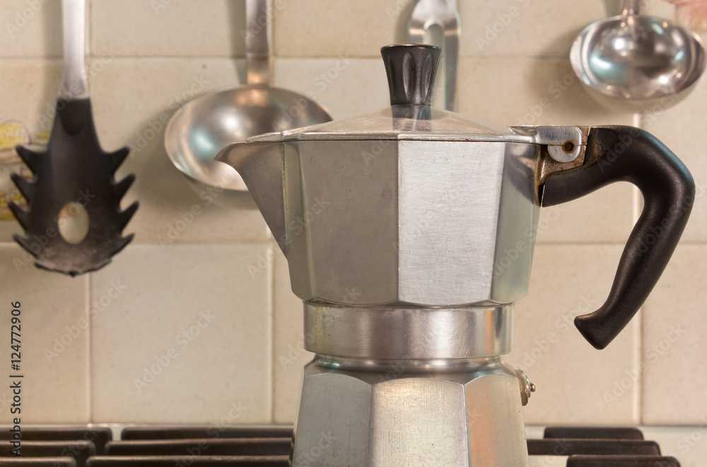 Italian Coffe Maker on the Stove Italian Coffe Maker on the Stove